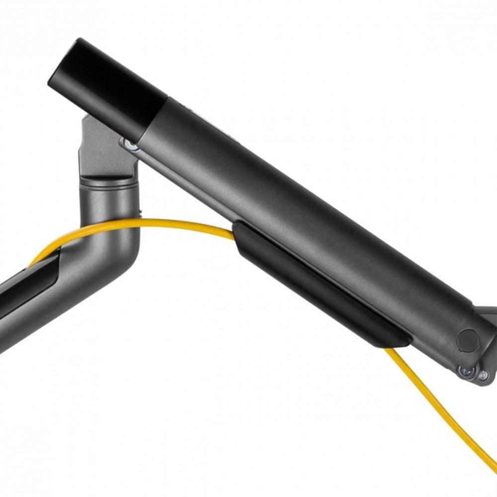 Imagem 6 de 6 do produto Suporte Articulado PCYES para Monitor 17 a 32, Vesa, USB, Cinza - SM-049C