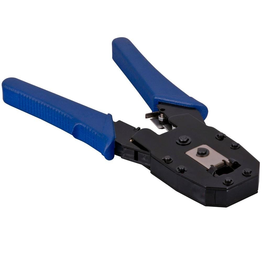 Imagem 2 de 5 do produto Alicate para Crimpar HYX ALC01, RJ11 RJ12 RJ45, com Keystone e Desencapador de Cabos - 51918