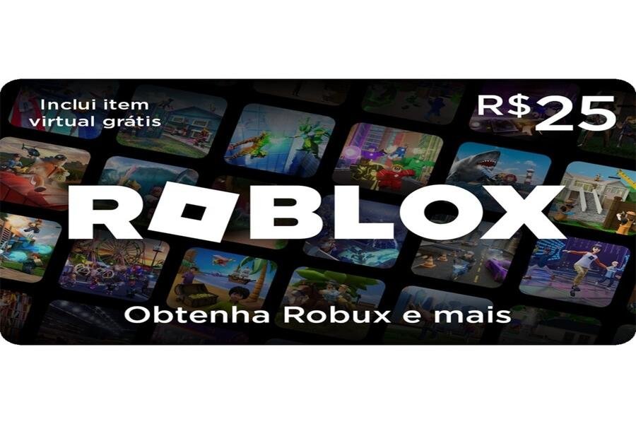 Imagem 2 de 2 do produto Cartão Presente Digital Roblox - 25,00