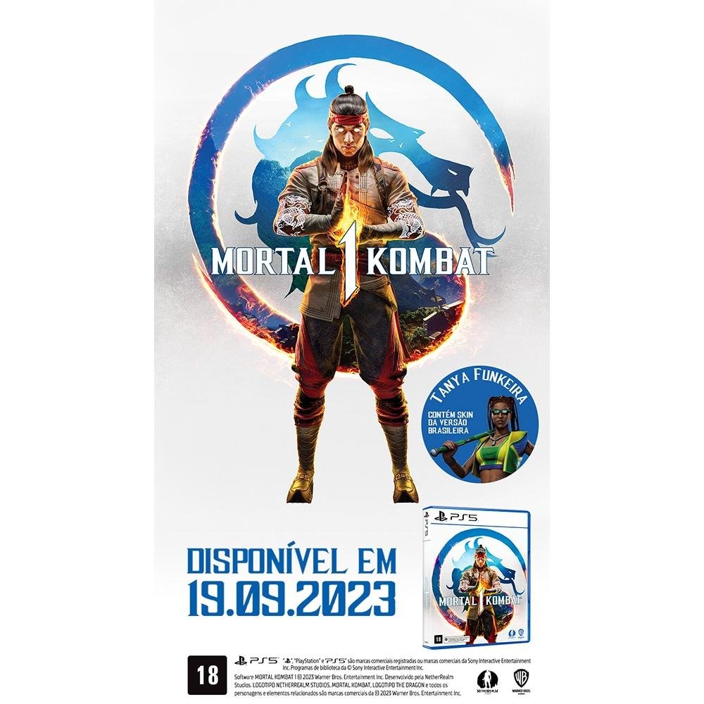 Jogo Mortal Kombat 1, PS5 - WB000015PS5 Jogo Mortal Kombat 1, PS5 - WB000015PS5