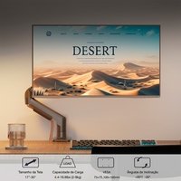 Suporte de Mesa Articulado para Monitor de 17" a 32" North Bayou, Ajustes com Pistão a Gás, Grafite - F80 NB