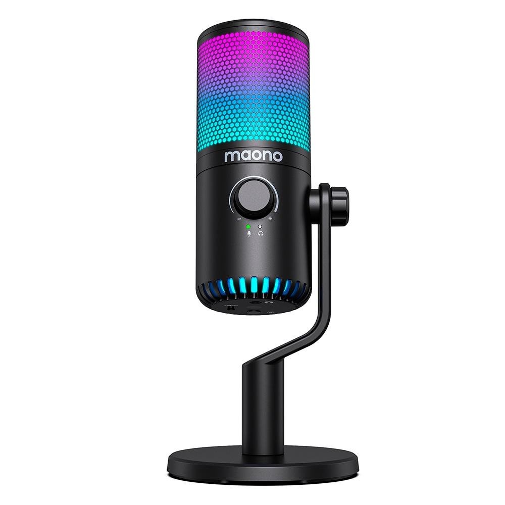 Microfone Condensador Gamer Maono USB, RGB, Programavel - Preto - DM30RGB (BLACK) - view 4
