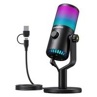 Microfone Condensador Gamer Maono USB, RGB, Programavel - Preto - DM30RGB (BLACK) Microfone Condensador Gamer Maono USB, RGB, Programavel - Preto - DM30RGB (BLACK)