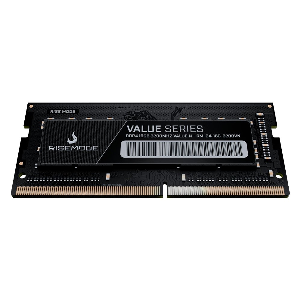 Memoria RAM Para Notebook Rise Mode Value, 16GB, 3200MHZ, DDR4, CL22 - RM-D4-16G-3200VN Memoria RAM Para Notebook Rise Mode Value, 16GB, 3200MHZ, DDR4, CL22 - RM-D4-16G-3200VN