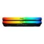 Memória RAM Kingston Fury Beast, RGB, 64GB (2x32GB), 3200MHz, DDR4, CL16, Preto - KF432C16BB2AK2/64