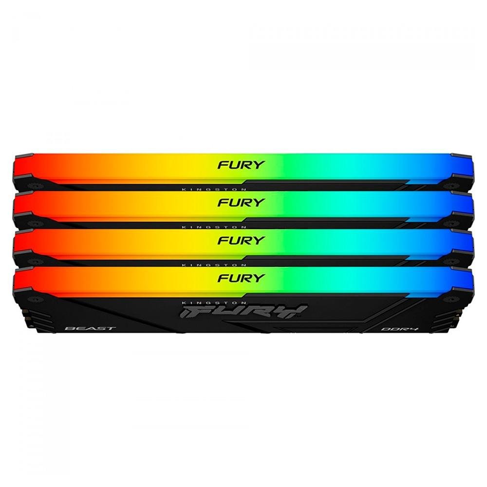 Memória RAM ( Balão.info), RGB, 128GB (4x32GB), 3200MHz, DDR4, CL16, Preto - KF432C16BB2AK4/128 - view 2