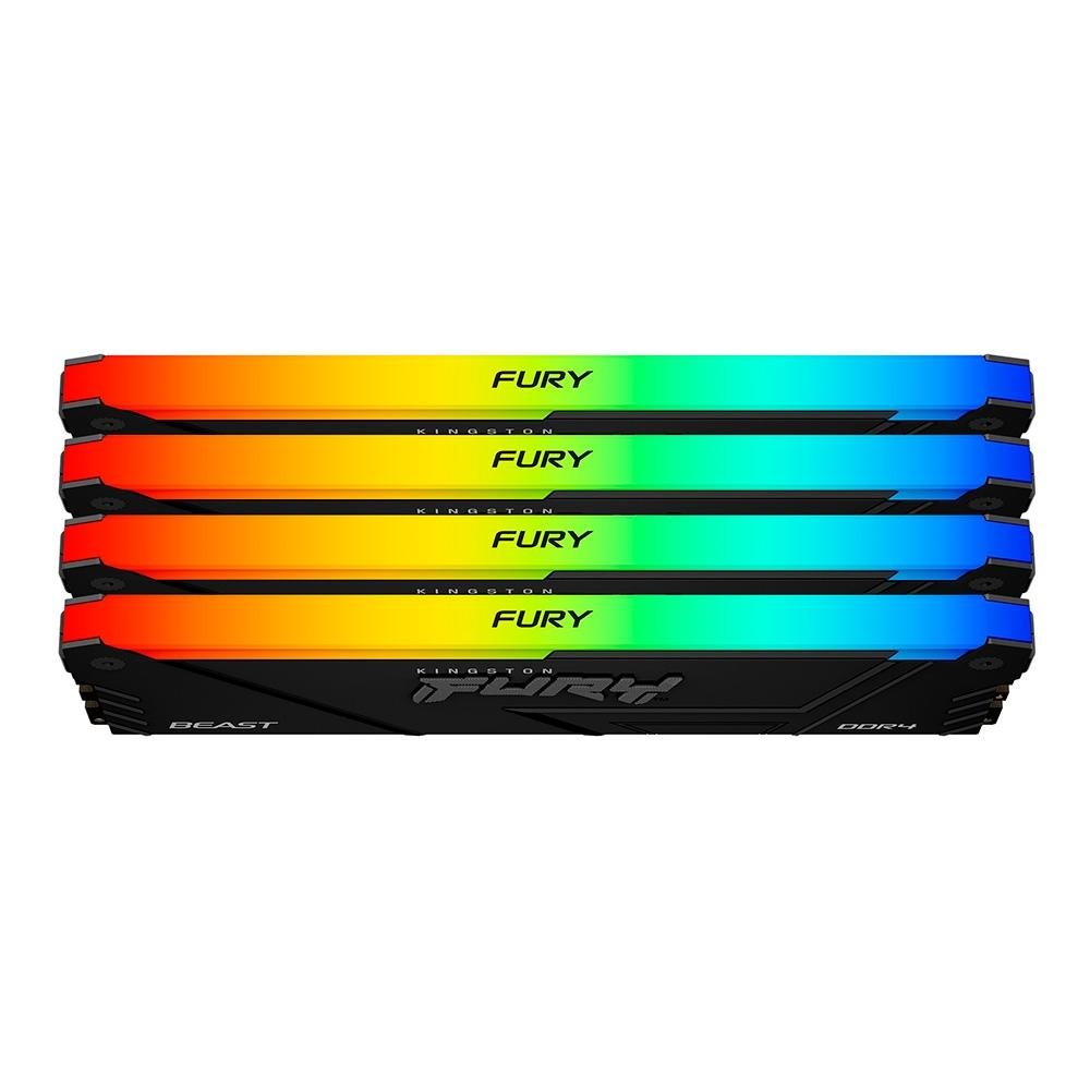 Memória RAM ( Balão.info), RGB, 128GB (4x32GB), 3600MHz, DDR4, CL17, Preto - KF436C18BB2AK4/128 - view 2