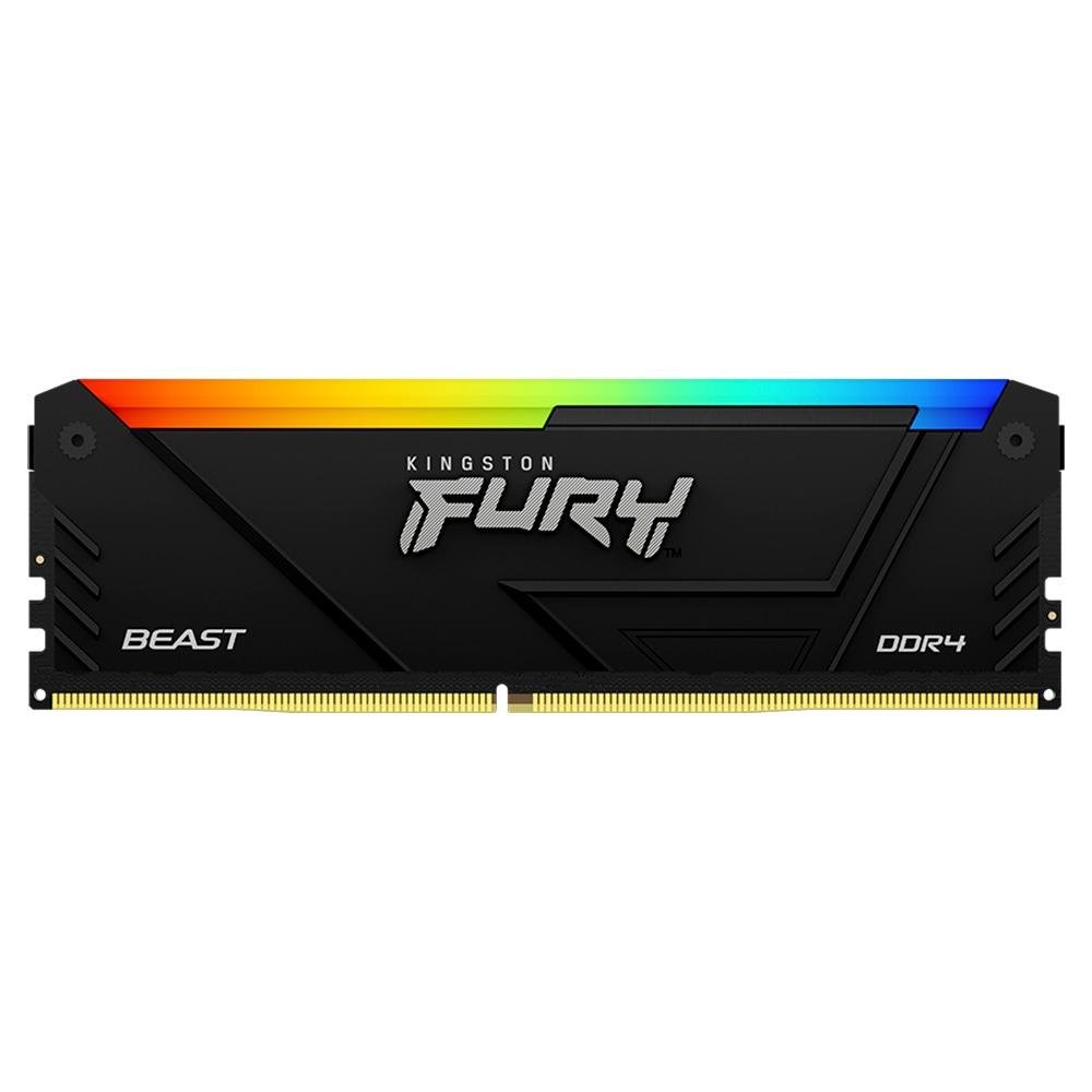Memória RAM Kingston Fury Beast, RGB, 128GB (4x32GB), 3600MHz, DDR4, CL17, Preto - KF436C18BB2AK4/128 - view 3