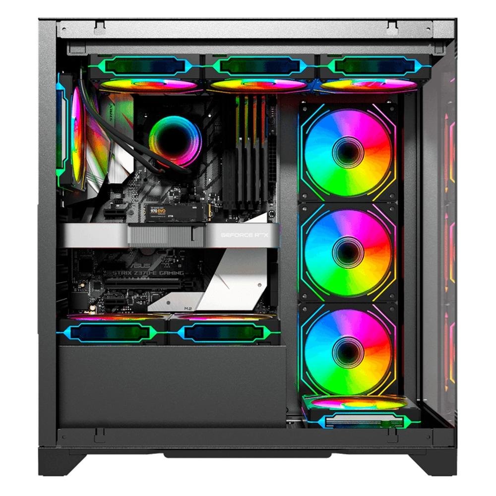 Gabinete Galax Alpha Black, Mid Tower | KaBuM!