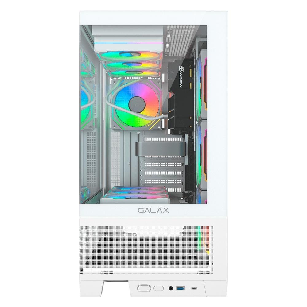 Imagem 2 de 4 do produto Gabinete Galax Centaurus White, Mid Tower, ATX, Frontal de Vidro, Sem FANs, Branco - GLX-CENTAURUSW-2066
