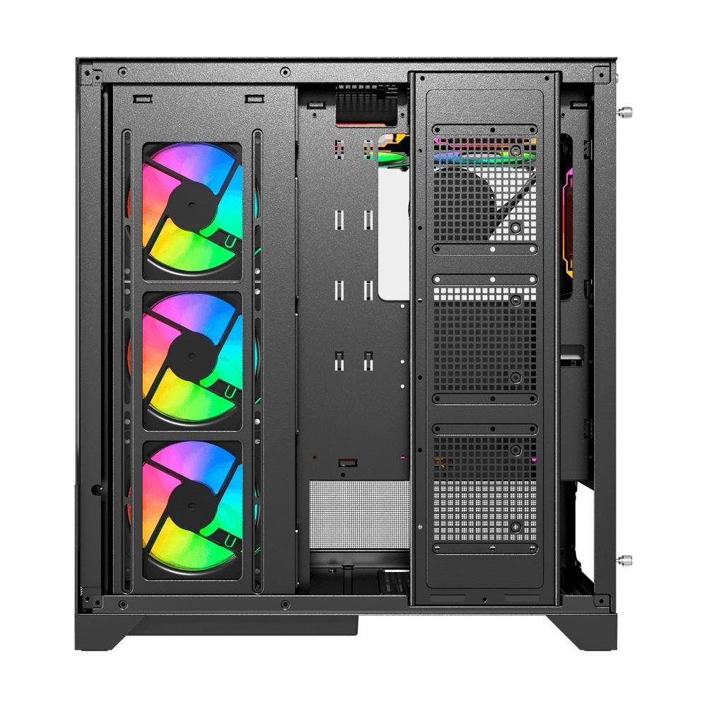 Imagem 4 de 5 do produto Gabinete Galax Centaurus Black, Mid Tower, ATX, Frontal de Vidro, Sem FANs, Preto - GLX-CENTAURUS-2065