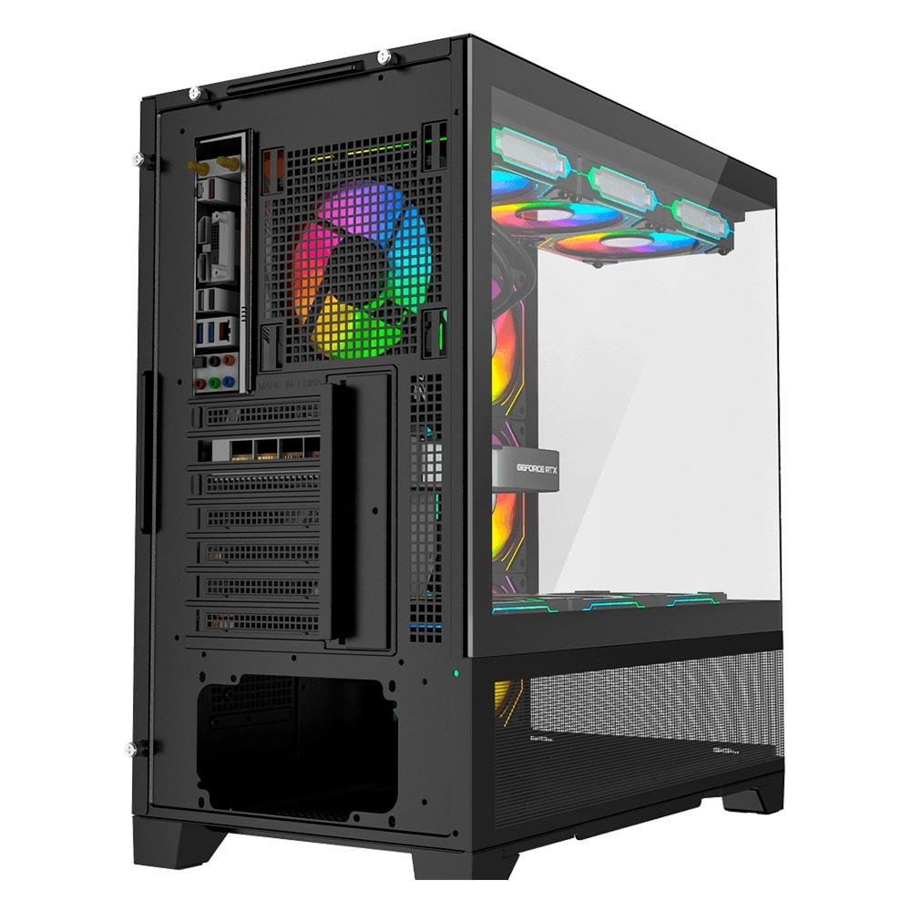 Imagem 5 de 5 do produto Gabinete Galax Centaurus Black, Mid Tower, ATX, Frontal de Vidro, Sem FANs, Preto - GLX-CENTAURUS-2065