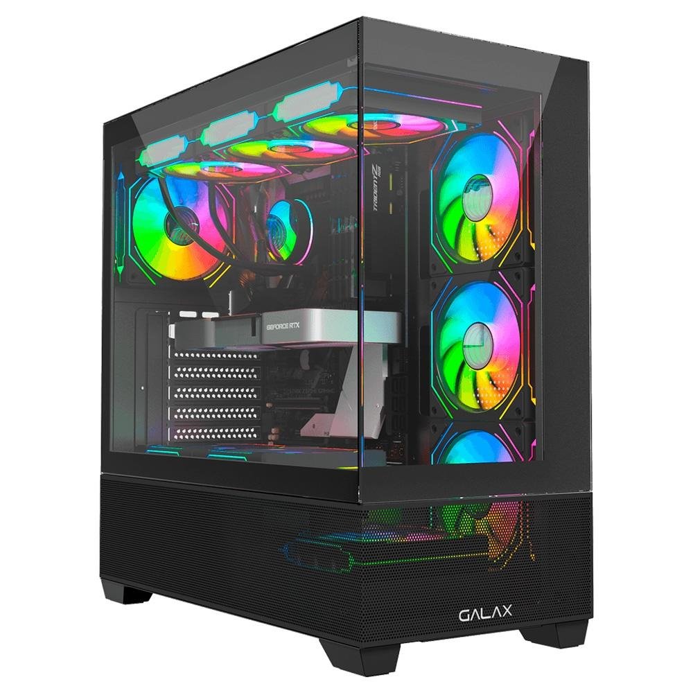 Gabinete Galax Saturno Black, Mid Tower | KaBuM!