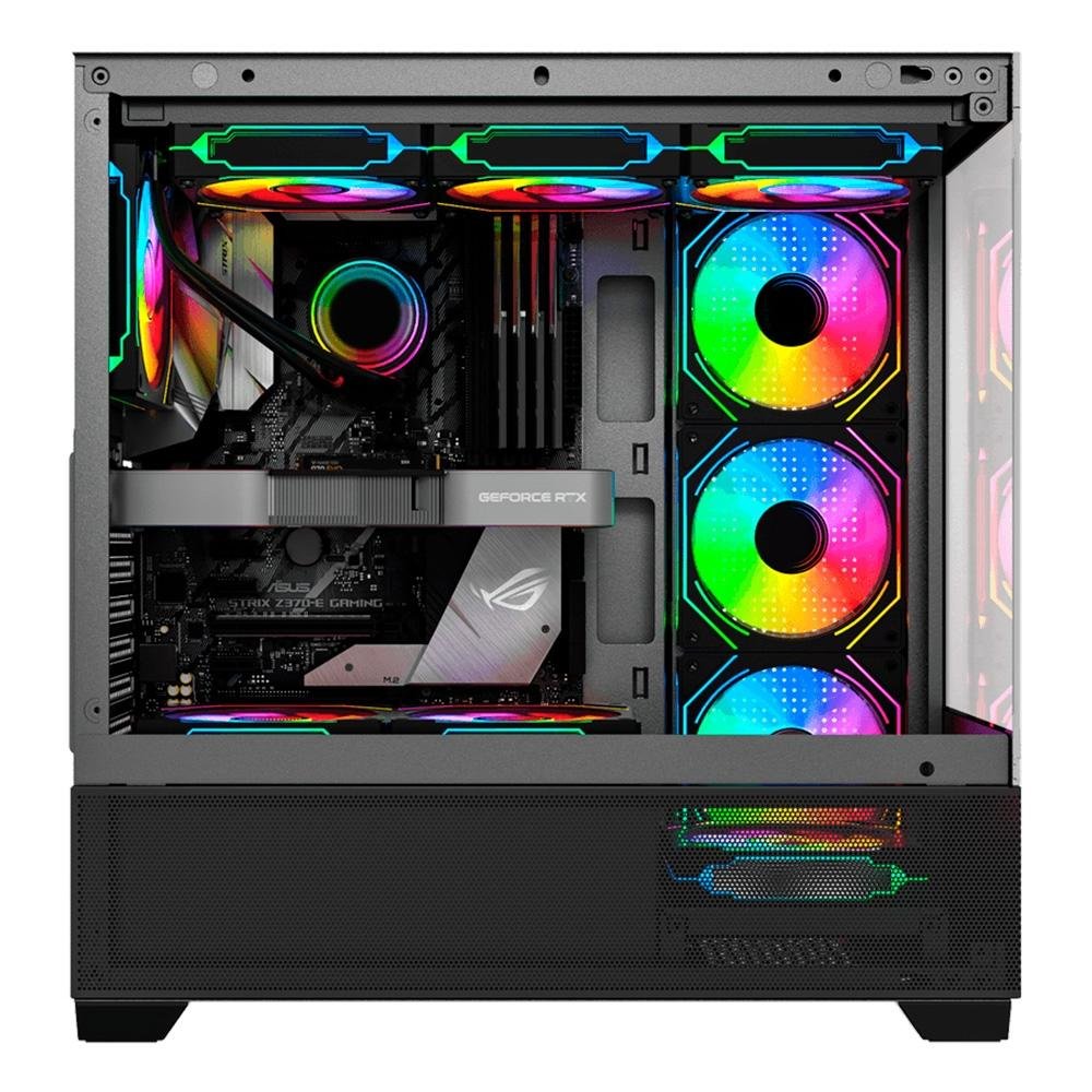 Gabinete Galax Saturno Black, Mid Tower | KaBuM!