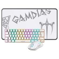 Kit Gamer Gamdias:   Layout ABNT2: O teclado possui layout exclusivo para o mercado brasileiro, com todas as teclas necessárias para um uso confortáve