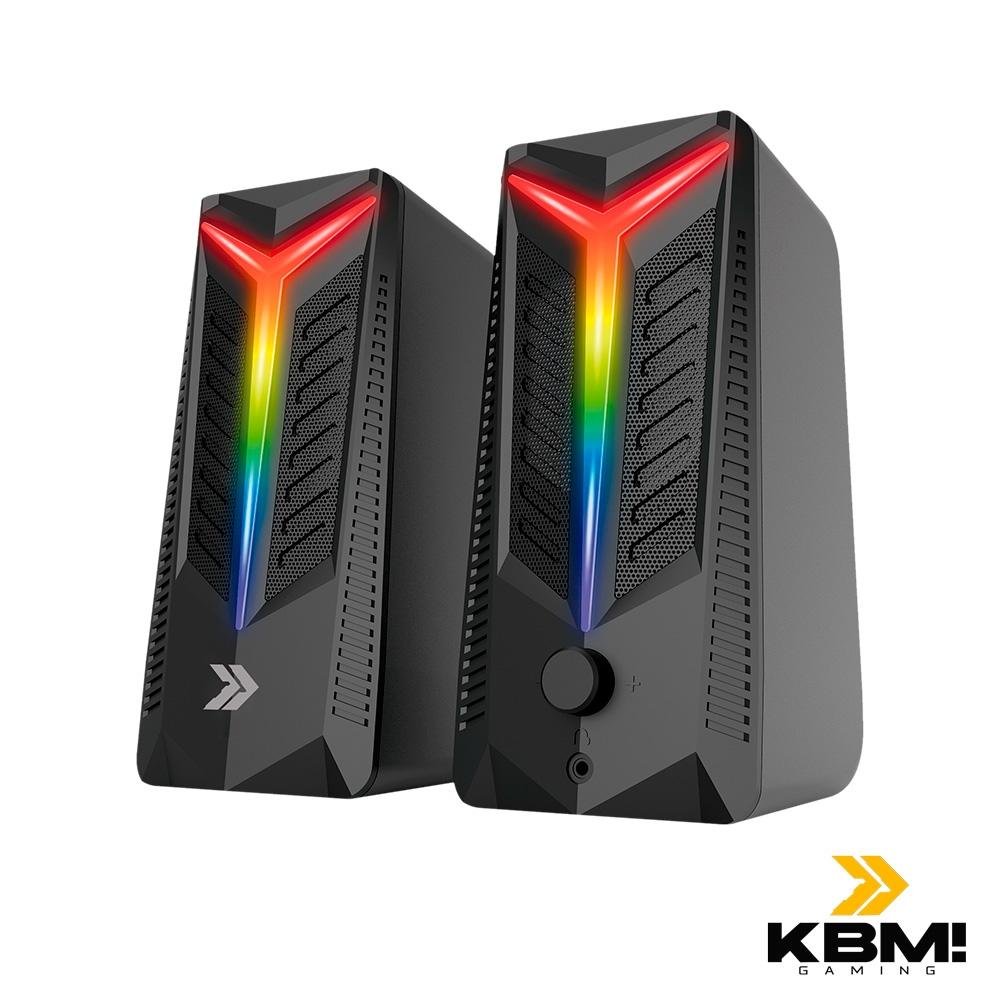 Caixa de Som Gamer KBM! GAMING ( Balão.info), RGB, AUX, Drive de 45mm, RMS 10W - ( Balão.info - foto 2