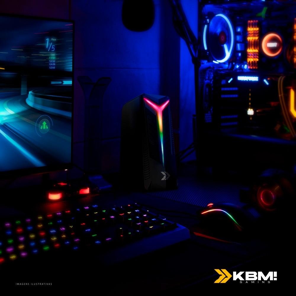 Caixa de Som Gamer KBM! GAMING ( Balão.info), RGB, AUX, Drive de 45mm, RMS 10W - ( Balão.info - foto 4