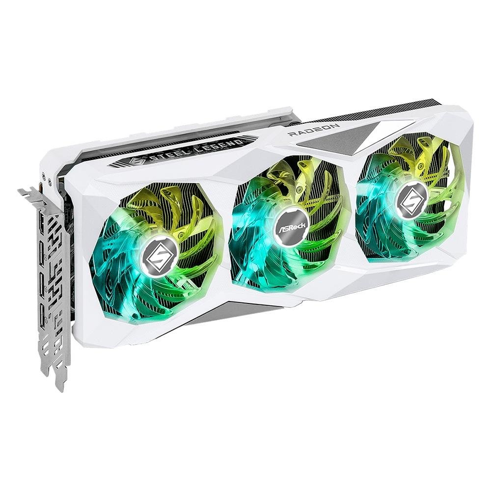Placa de Vídeo RX 7700 XT Steel Legend 12G OC ASRock AMD Radeon, 12GB, GDDR6,AMD RDNA 3, Ray Tracing - 90-GA4PZZ-00UANF Placa de Vídeo RX 7700 XT Steel Legend 12G OC ASRock AMD Radeon, 12GB, GDDR6,AMD RDNA 3, Ray Tracing - 90-GA4PZZ-00UANF