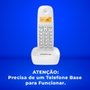 Ramal Adicional Para Telefone Intelbras TS 7510, Sem Fio, com Identificador de Chamadas, Não Pertube, Tela Iluminada, Branco - 4120040