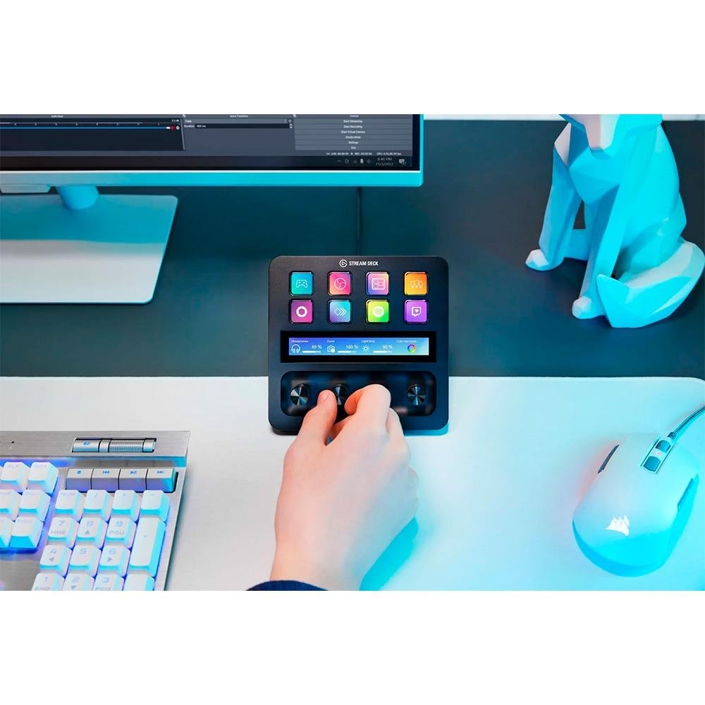 STREAM DECK＋ elgato Conjunto Elgato Stream Deck+ Console, + Pedal Stream Deck