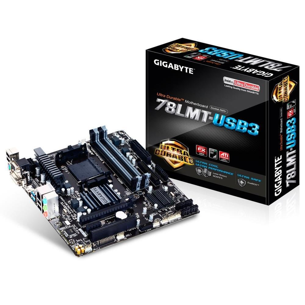 Placa-Mãe Gigabyte GA-78LMT-USB3, AMD AM3+, mATX DDR3