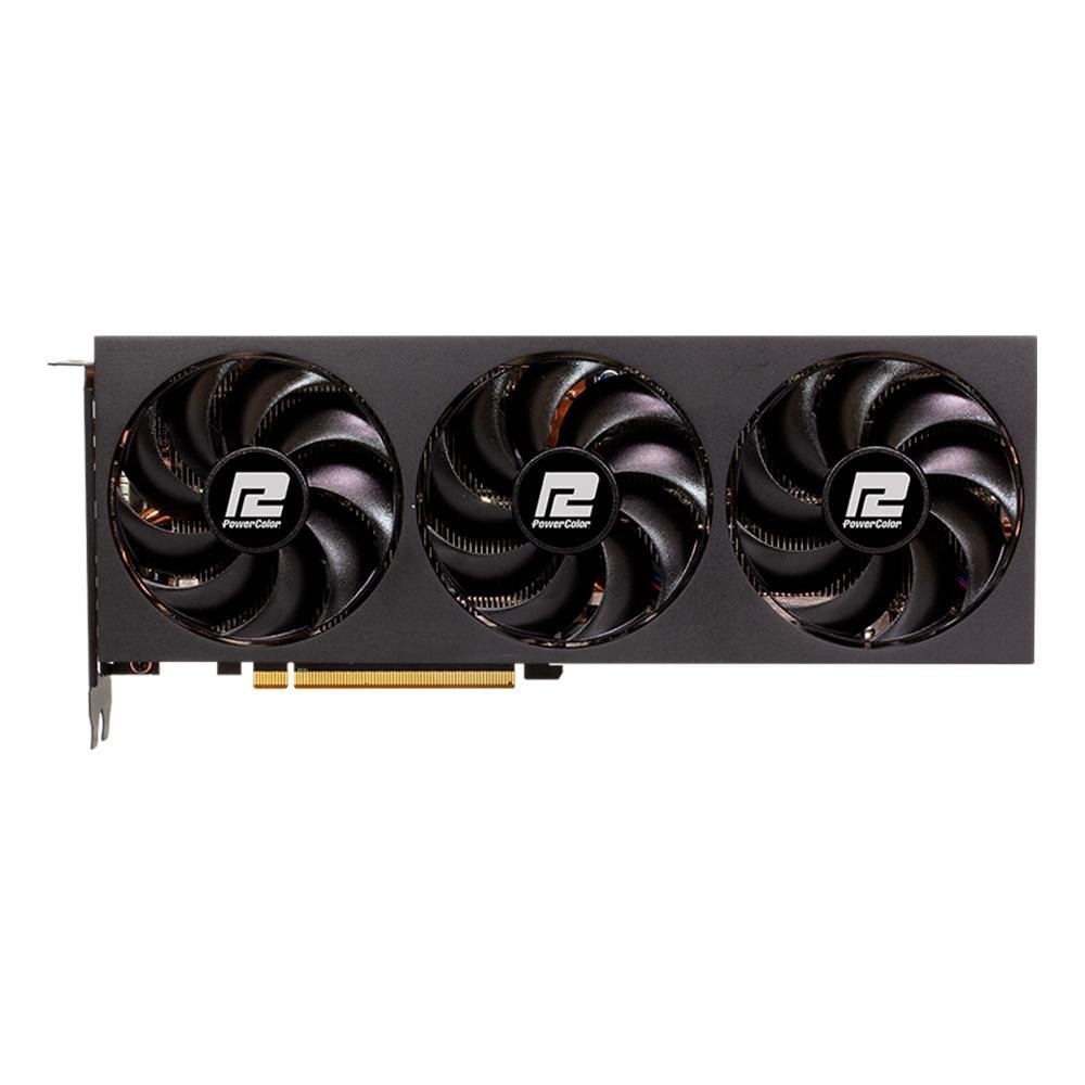 Imagem 2 de 6 do produto Placa de Vídeo RX 7700 XT Fighter PowerColor AMD Radeon, 12GB GDDR6, Ray Tracing - RX7700XT 12G-F/OC