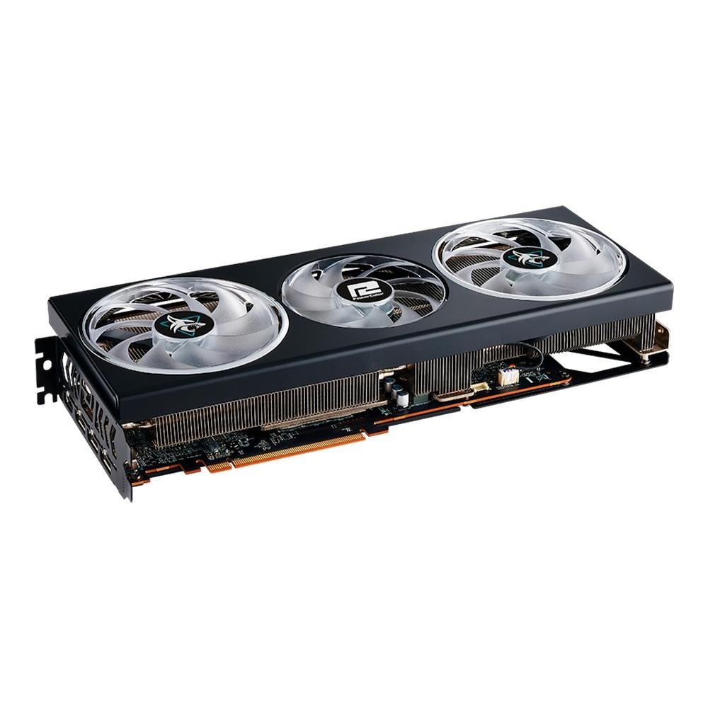Placa de Vídeo RX 7700 XT Hellhound PowerColor AMD Radeon, 12GB GDDR6, Ray Tracing - RX7700XT 12G-L/OC Placa de Vídeo RX 7700 XT Hellhound PowerColor AMD Radeon, 12GB GDDR6, Ray Tracing - RX7700XT 12G-L/OC
