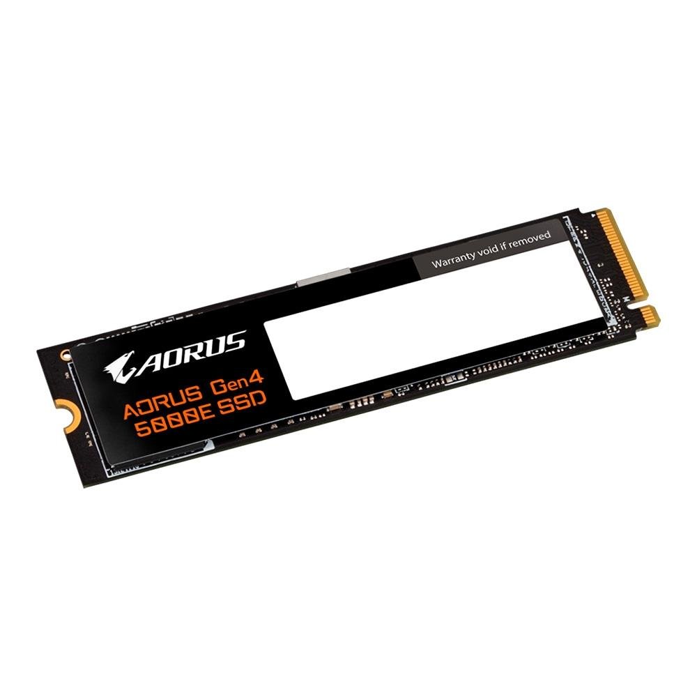 SSD Gigabyte AORUS Gen4 5000E, 500GB, PCI Express 4.0x4, NVMe 1.4, Leitura:5000MB/s e Gravação:3800MB/s, Preto - AG450E500G-G SSD Gigabyte AORUS Gen4 5000E, 500GB, PCI Express 4.0x4, NVMe 1.4, Leitura:5000MB/s e Gravação:3800MB/s, Preto - AG450E500G-G