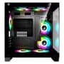 Gabinete Gamer Rise Mode Galaxy Glass M Mini, M-ATX, Lateral e Frontal em Vidro Temperado, Sem FANs, Preto - RM-GA-GGMN-FB