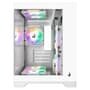 Gabinete Gamer Rise Mode Galaxy Glass M Mini, M-ATX, Lateral e Frontal em Vidro Temperado, Sem FANs, Branco - RM-GA-GGMN-FW