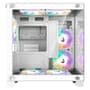 Gabinete Gamer Rise Mode Galaxy Glass M Mini, M-ATX, Lateral e Frontal em Vidro Temperado, Sem FANs, Branco - RM-GA-GGMN-FW