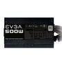 Fonte EVGA, 500W, 80 Plus White, PFC Ativo, Sem Cabo, Preto - 100-W1-0500-KR