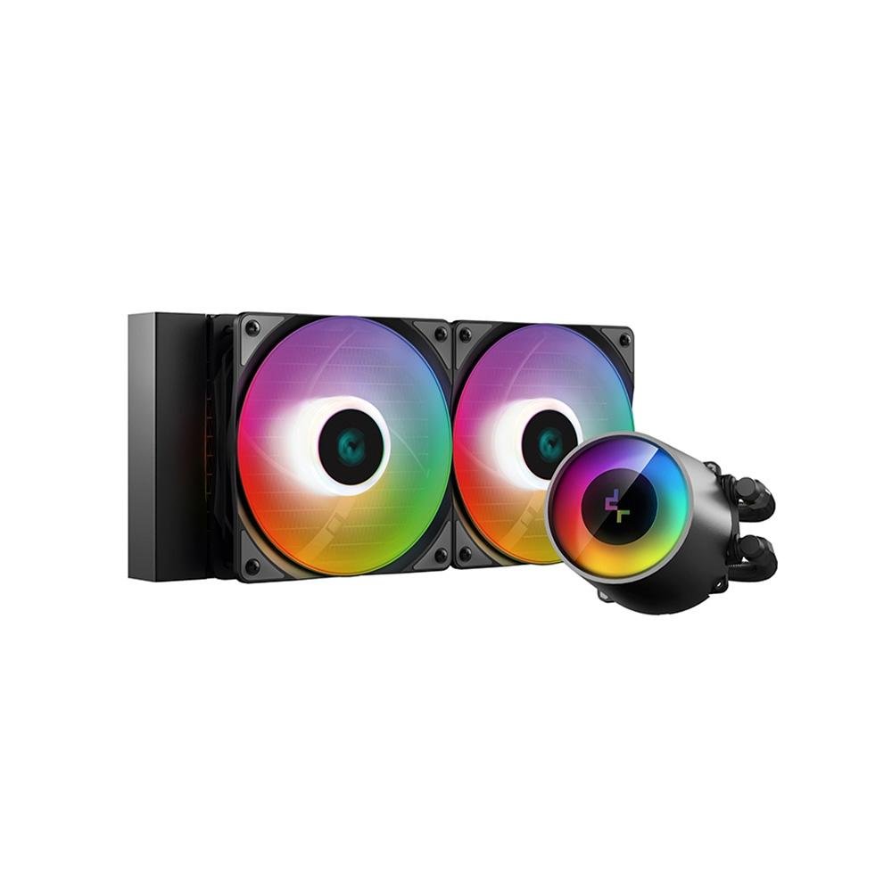 Water Cooler Deepcool Castle 240RGB V2, RGB, 240mm, AMD/Intel, Preto - DP-GS-H12AR-CS240V2 Water Cooler Deepcool Castle 240RGB V2, RGB, 240mm, AMD/Intel, Preto - DP-GS-H12AR-CS240V2