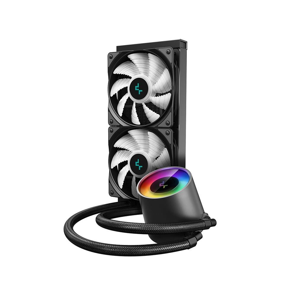 Water Cooler Deepcool Castle 240RGB V2, RGB, 240mm, AMD/Intel, Preto - DP-GS-H12AR-CS240V2 Water Cooler Deepcool Castle 240RGB V2, RGB, 240mm, AMD/Intel, Preto - DP-GS-H12AR-CS240V2