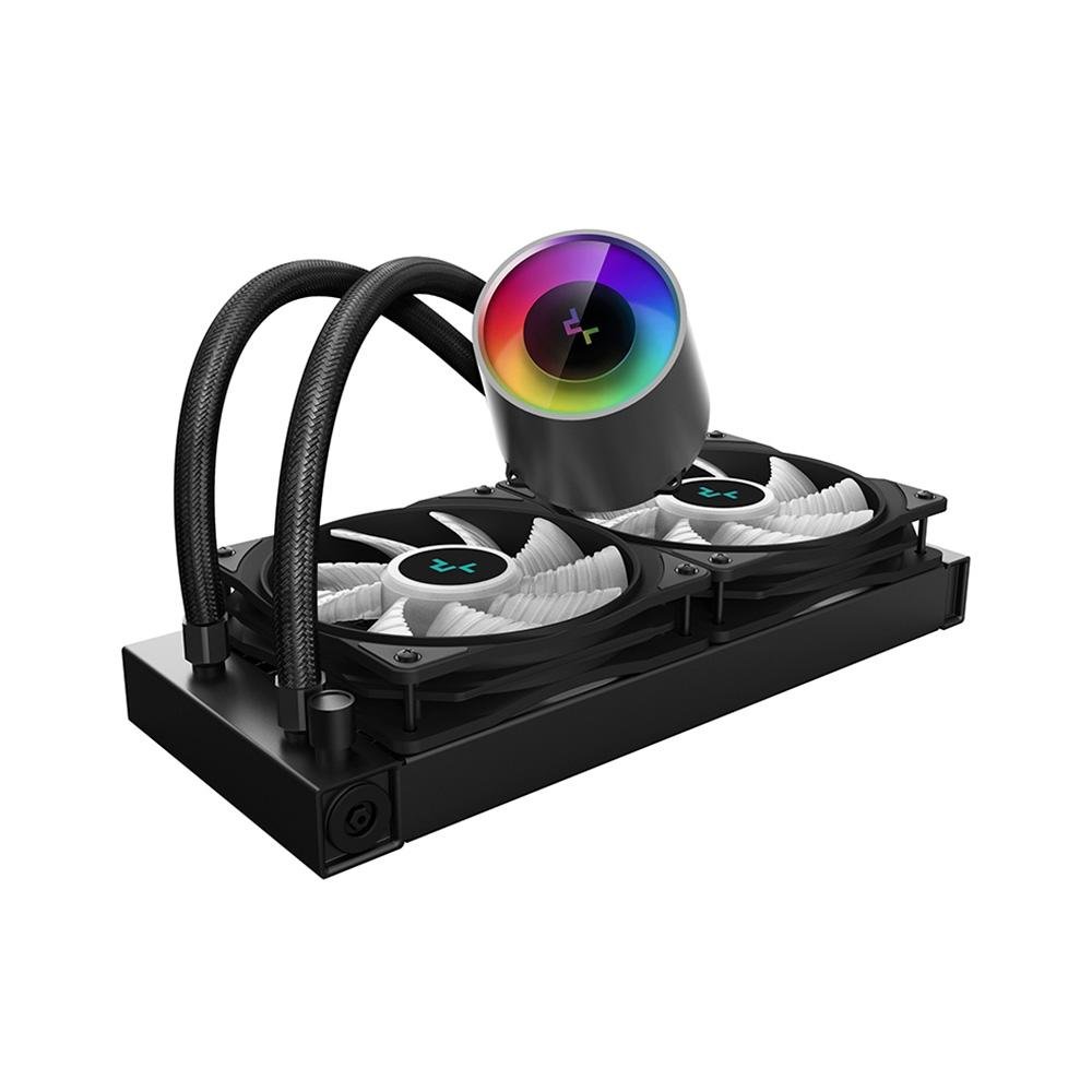Water Cooler Deepcool Castle 240RGB V2, RGB, 240mm, AMD/Intel, Preto - DP-GS-H12AR-CS240V2 Water Cooler Deepcool Castle 240RGB V2, RGB, 240mm, AMD/Intel, Preto - DP-GS-H12AR-CS240V2