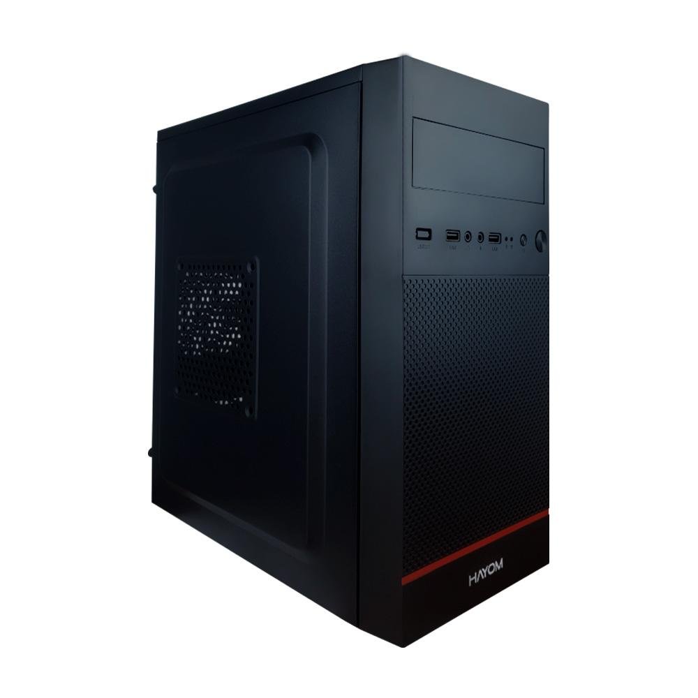 Imagem 2 de 10 do produto Gabinete Office Hayom GB1723, Micro-ATX, Mid Tower, Preto - GB.17.10.23