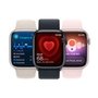 Apple Watch Series 9 41mm GPS Caixa Prateada de Alumínio, Pulseira Esportiva Azul-tempestade, Tamanho M/G, Neutro em Carbono - MR913BZ/A