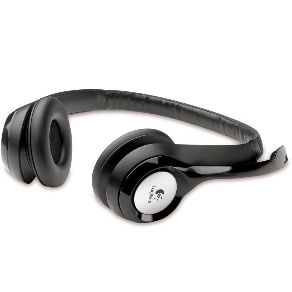 Imagem 3 de 5 do produto Headset Logitech H390 Áudio Digital em Couro USB Preto e Prata - 981-000014