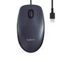 Mouse com fio USB Logitech M90 com Design Ambidestro e Facilidade Plug and Play - 910-004053