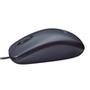 Mouse com fio USB Logitech M90 com Design Ambidestro e Facilidade Plug and Play - 910-004053