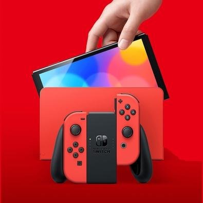 Consola Nintendo Switch OLED Vermelho (edição Mario)