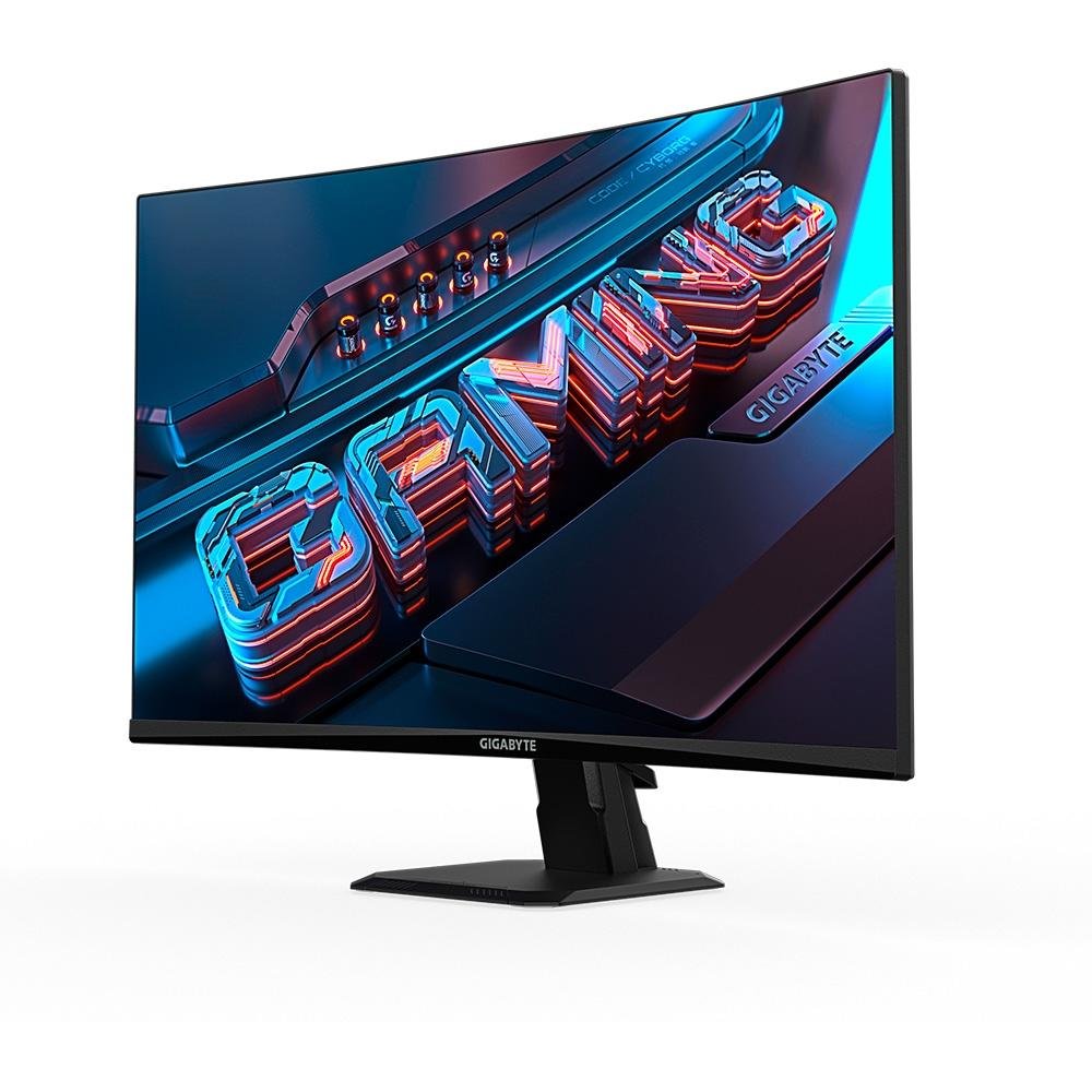 "Monitor Gamer Curvo Gigabyte 27"", Full HD, 180Hz, 1ms, FreeSync Premium, HDR Ready, Preto - GS27FC-SA" - view 2