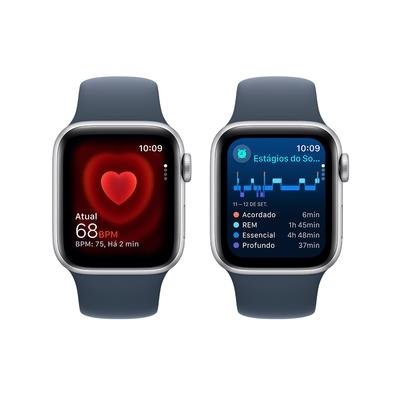 Apple Watch SE 2 geração - GPS, 44 mm - Caixa de Alumínio - Prata - Feel  Comércio