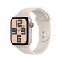 Apple Watch SE GPS + Cellular, Caixa Estelar de Alumínio de 44mm, Pulseira Esportiva Estelar, Tamanho M/G, Neutro em Carbono - MRGX3BZ/A