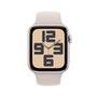 Apple Watch SE GPS + Cellular, Caixa Estelar de Alumínio de 44mm, Pulseira Esportiva Estelar, Tamanho M/G, Neutro em Carbono - MRGX3BZ/A
