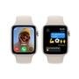 Apple Watch SE GPS + Cellular, Caixa Estelar de Alumínio de 44mm, Pulseira Esportiva Estelar, Tamanho M/G, Neutro em Carbono - MRGX3BZ/A