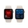 Apple Watch SE GPS + Cellular, Caixa Estelar de Alumínio de 44mm, Pulseira Esportiva Estelar, Tamanho M/G, Neutro em Carbono - MRGX3BZ/A