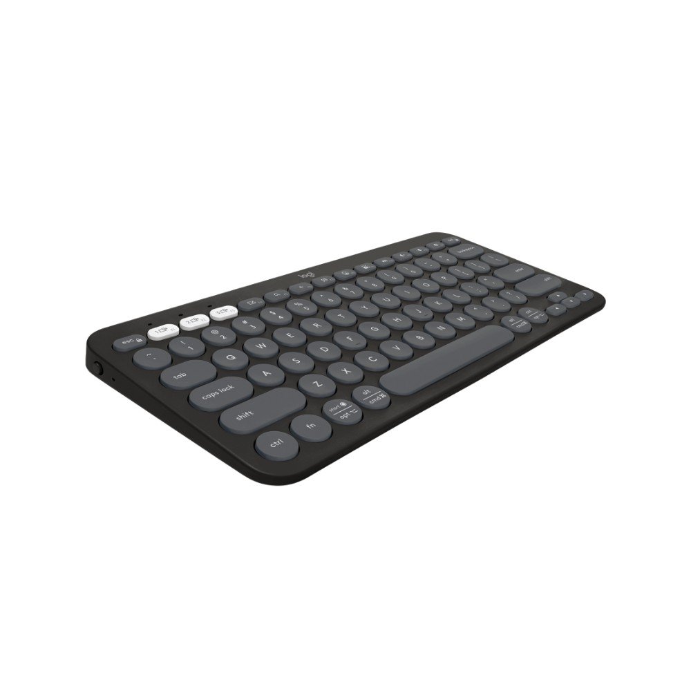 Teclado Sem Fio Logitech, Bluetooth e USB, Pebble Keys 2 K380s, Easy-Switch e Pilha Inclusa, Grafite - 920-011789 - view 2