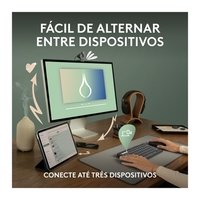 Teclado Sem Fio Logitech, Bluetooth e USB, Pebble Keys 2 K380s, Easy-Switch e Pilha Inclusa, Grafite - 920-011789
