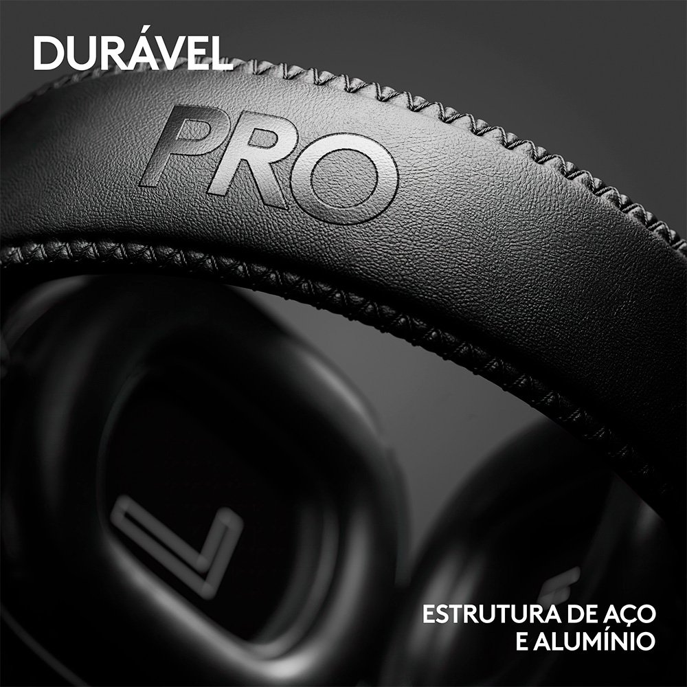 Imagem 8 de 9 do produto Headset Gamer Sem Fio Logitech G Pro X 2 Lightspeed, Driver 50mm, Bluetooth, USB e 3.5mm, para PC, Playstation e Switch, Preto - 981-001262